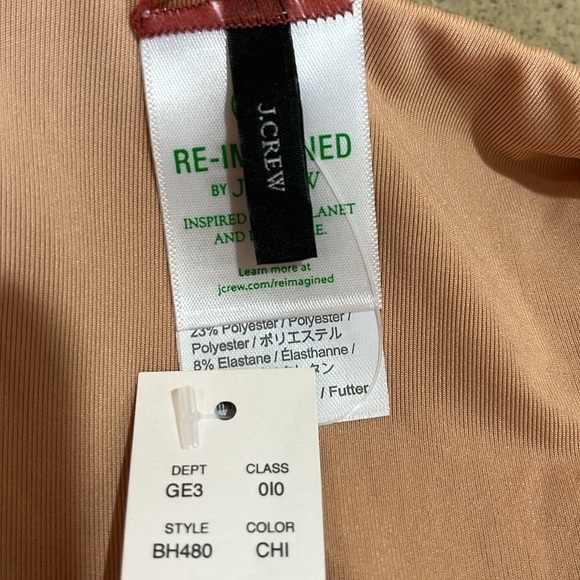 NWT J. Crew Scrunchie Cheeky Curvy Waist bikini bottom Size M - Picture 3 of 10